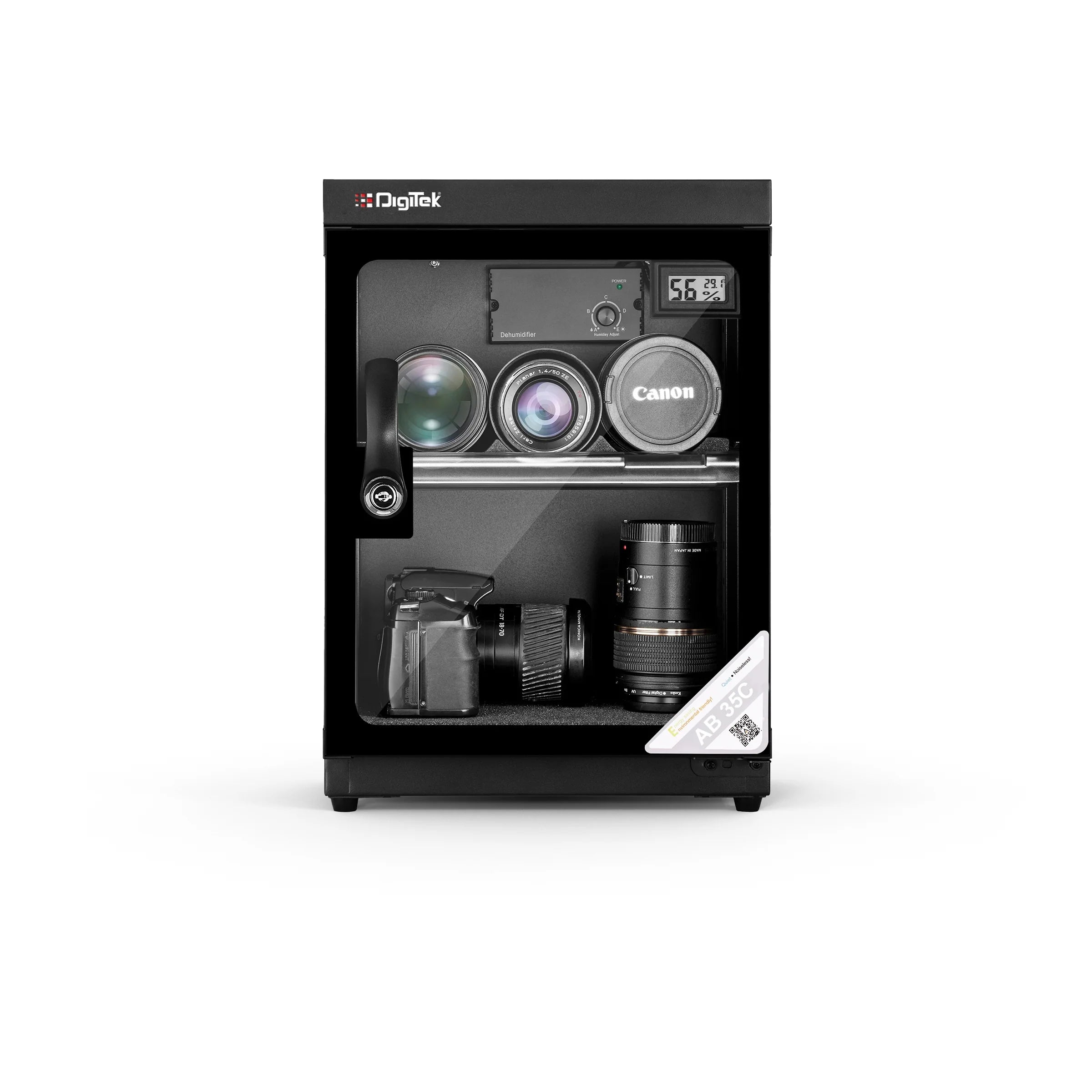 DigiTek (AB 35C) 35 Liters Capacity Digital Display Dry Cabinet with Humidity Controller (Black) - cambuy-lives DigiTek (AB 35C) 35 Liters Capacity Digital Display Dry Cabinet with Humidity Controller (Black) - cambuy-lives
